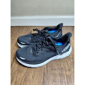 Size 8D- Hoka One One HOKA Clifton 8 Black White Men's Sneakers